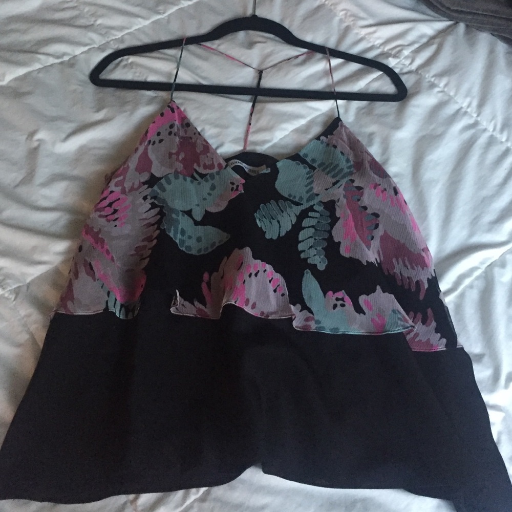 Elizabeth and James silk top floral