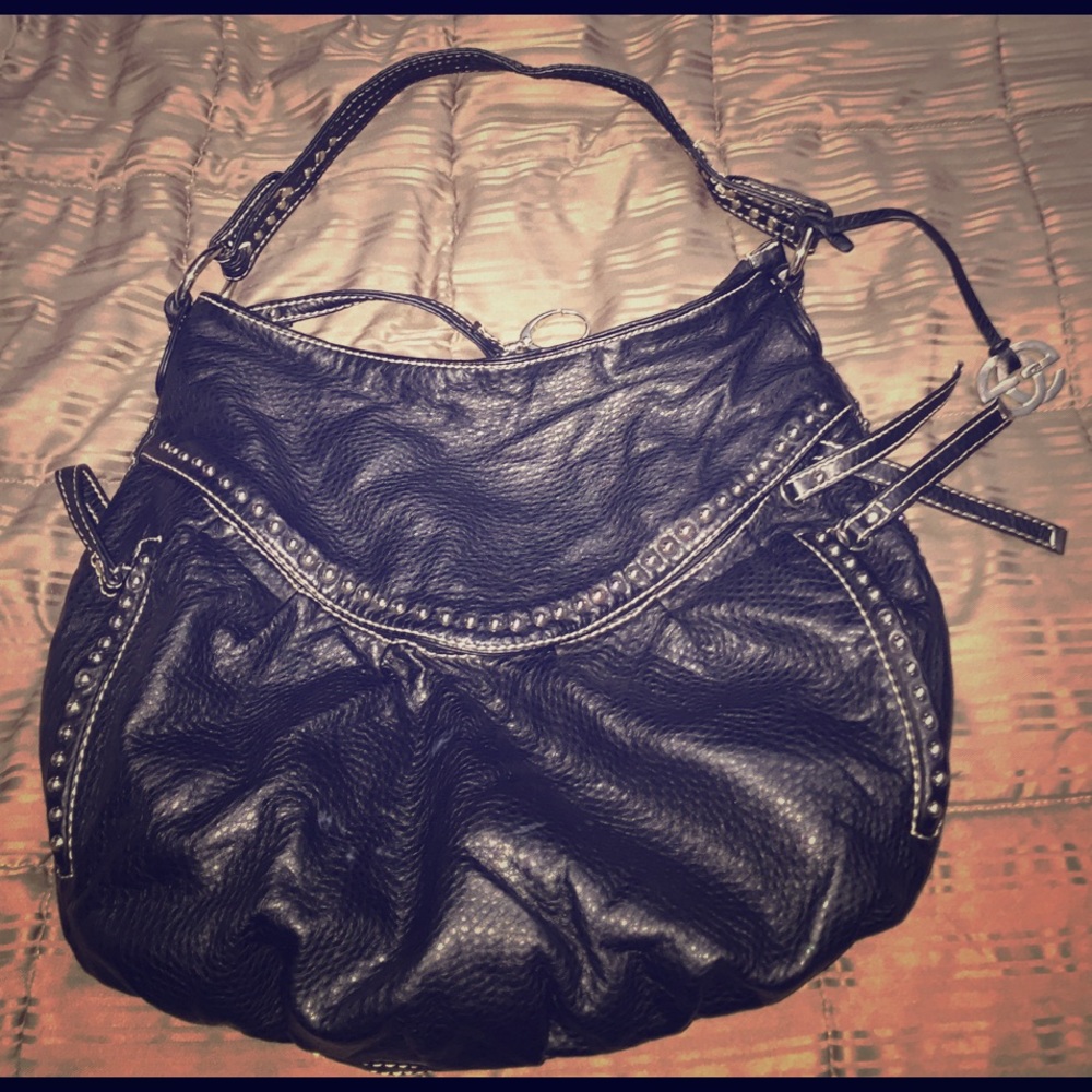 Macy's Purse Studded Black