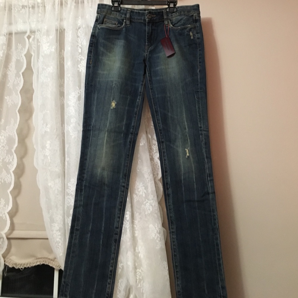 Skinny Classic Distressed Blank NYC Jeans