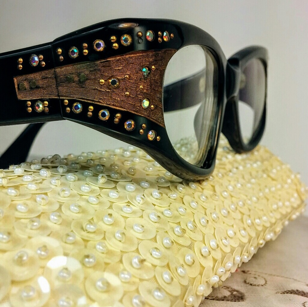 True Vintage 50s cat eye SWANK glasses sunglasses