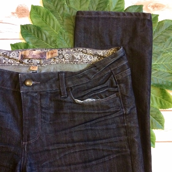 PAIGE Denim - Paige Dark Wash Straight Leg Skyline Jeans