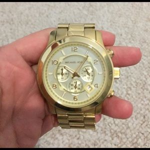 Michael Kors oversized gold watch