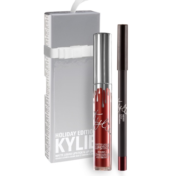 Kylie Cosmetic Holiday Ediiton Lip Kit Merry