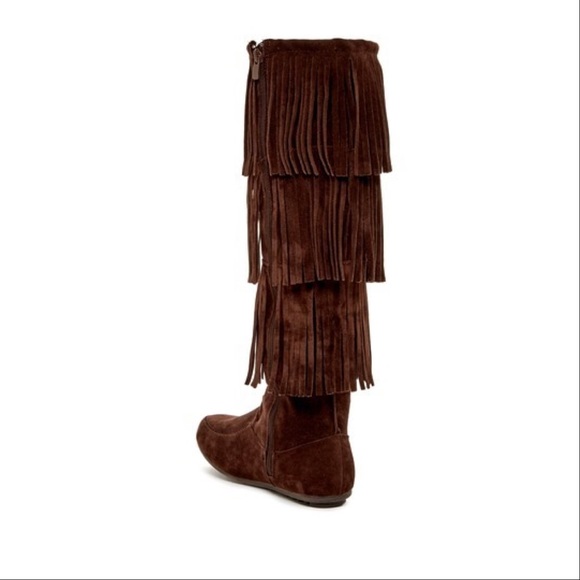 The Bedford Fringe Lace Layered Moccasin Boots - Picture 3 of 5