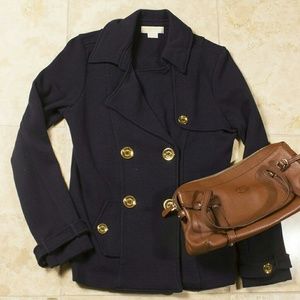 Michael Kors Navy Knit Jacket/Sweater