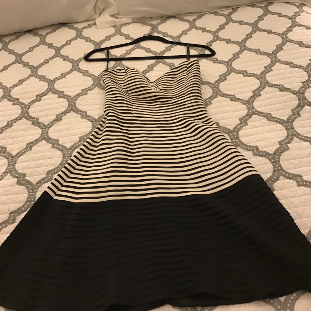 Black and White Striped Parker dress