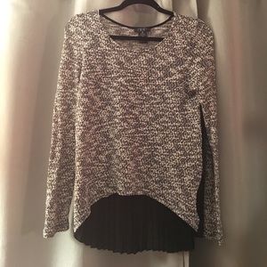 Black and white sweater