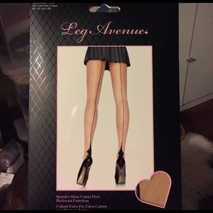 Vintage Backseam Nude Pantyhose