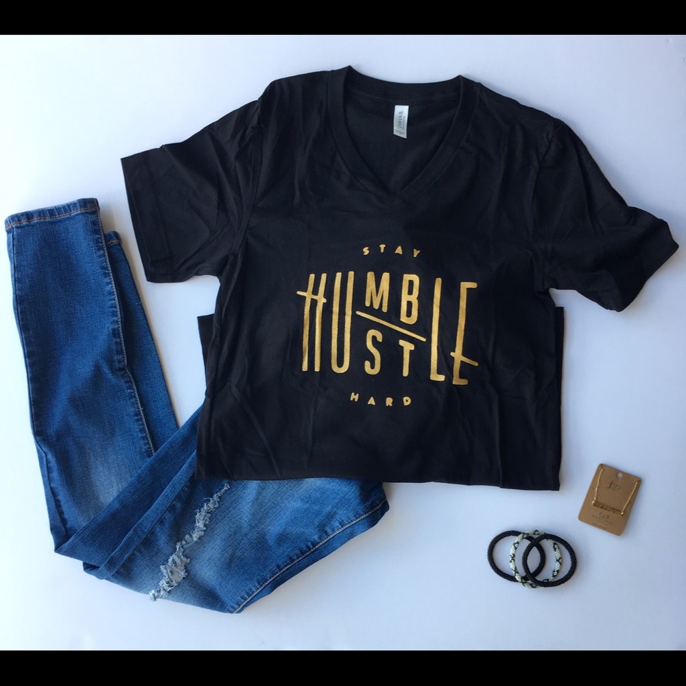 Stay Humble Hustle Hard graphic tee