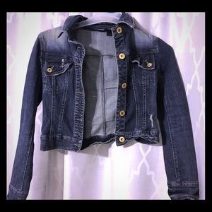 Distressed DKNY Jean Jacket