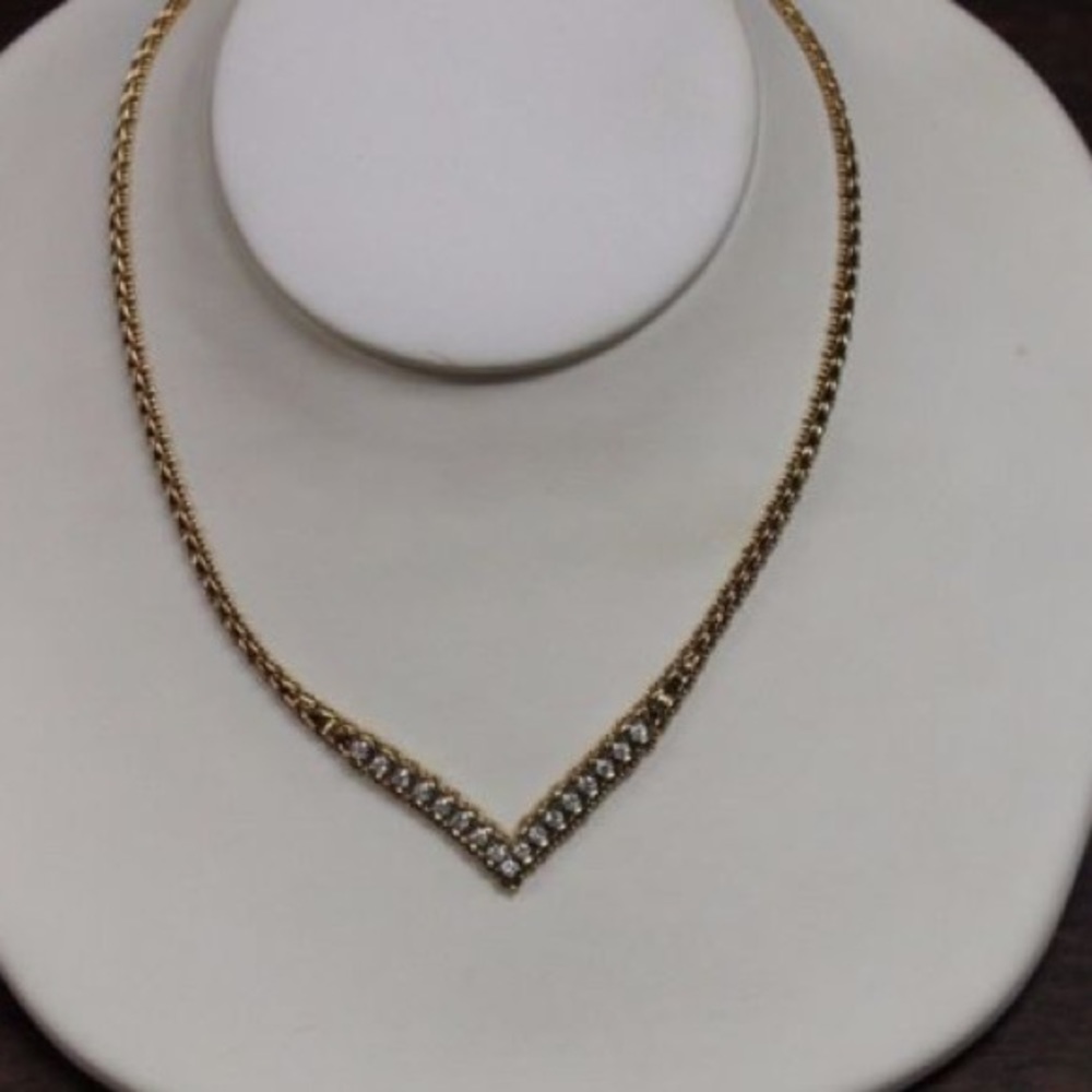 Diamond Pendant Necklace 14K Yellow Gold