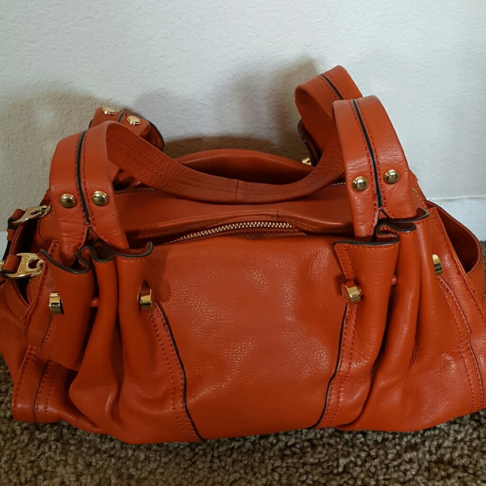 B Makowski leather handbag