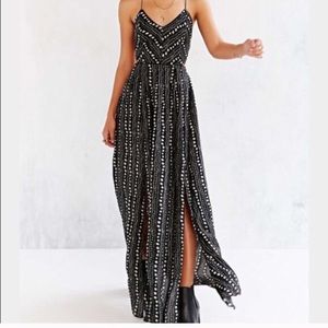 Ecote strappy back safari maxi dress