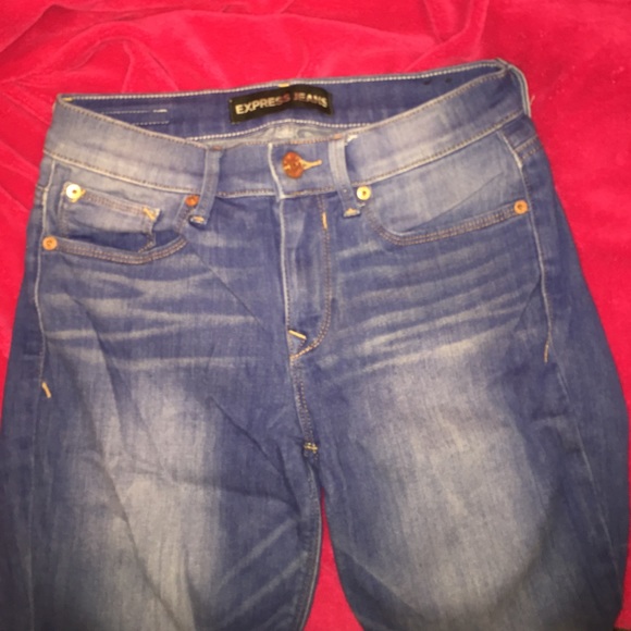 EXPRESS LIGHT WASH JEGGINGS - Picture 2 of 4