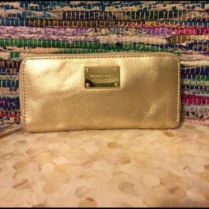 Gold Metallic Michael Kors Wallet