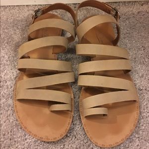 Lucky brand strappy neutral sandals