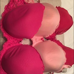 Set of three dream angels bras lined Demi.