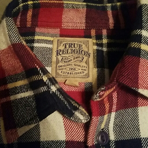 Long-sleeved true religion flannel shirt - Picture 3 of 3