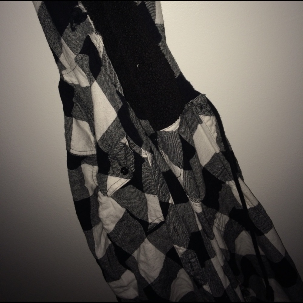 Black & White Flannel Jacket
