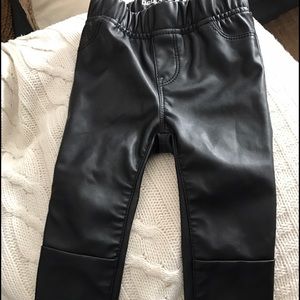 BabyGap Faux Leather moto Leggings