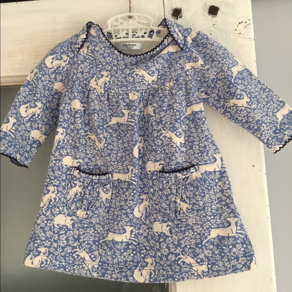 Mini Boden 0-3 month woodland dress