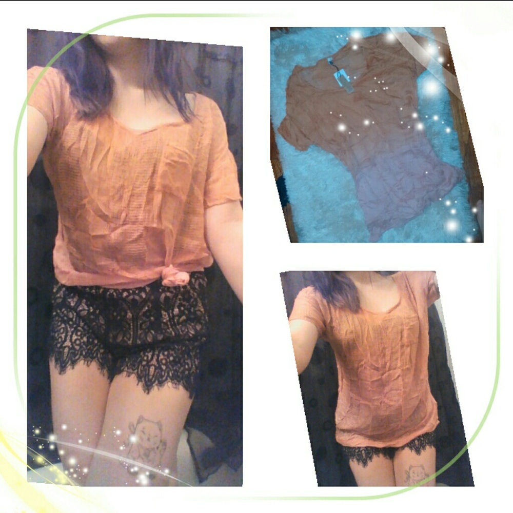 S A L E! Urban Outfitters Sheer Mesh CoverUp Shirt