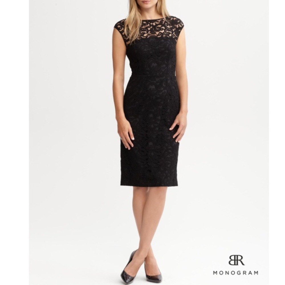 Banana Republic Monogram Anna Karenina Lace Dress - Picture 4 of 4