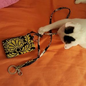 Vera Bradley change purse and matching lanyard
