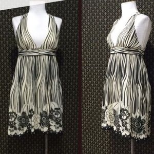 NWOT Alice + Olivia Silk Halter Dress