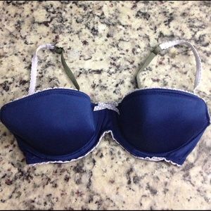Victoria's Secret Balconet Navy Blue  Bra 34C