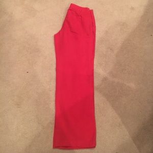 Red Linen Pants