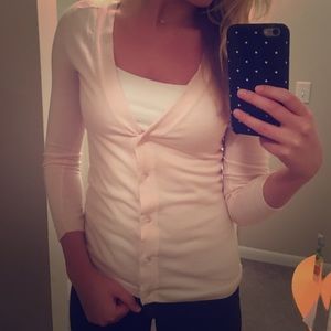 Pale Pink J Crew Cardigan