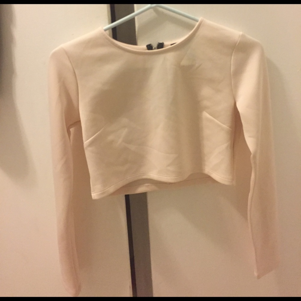 Long sleeve crop top