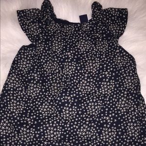 Babygap 2T star flutter sleeve shirt