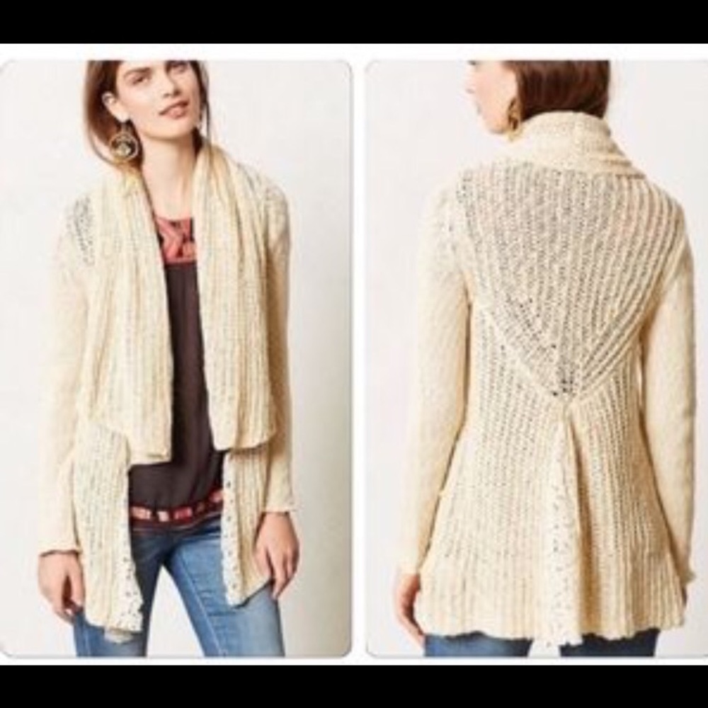 Anthropologie Knitted & Knotted Sirreta Cardigan
