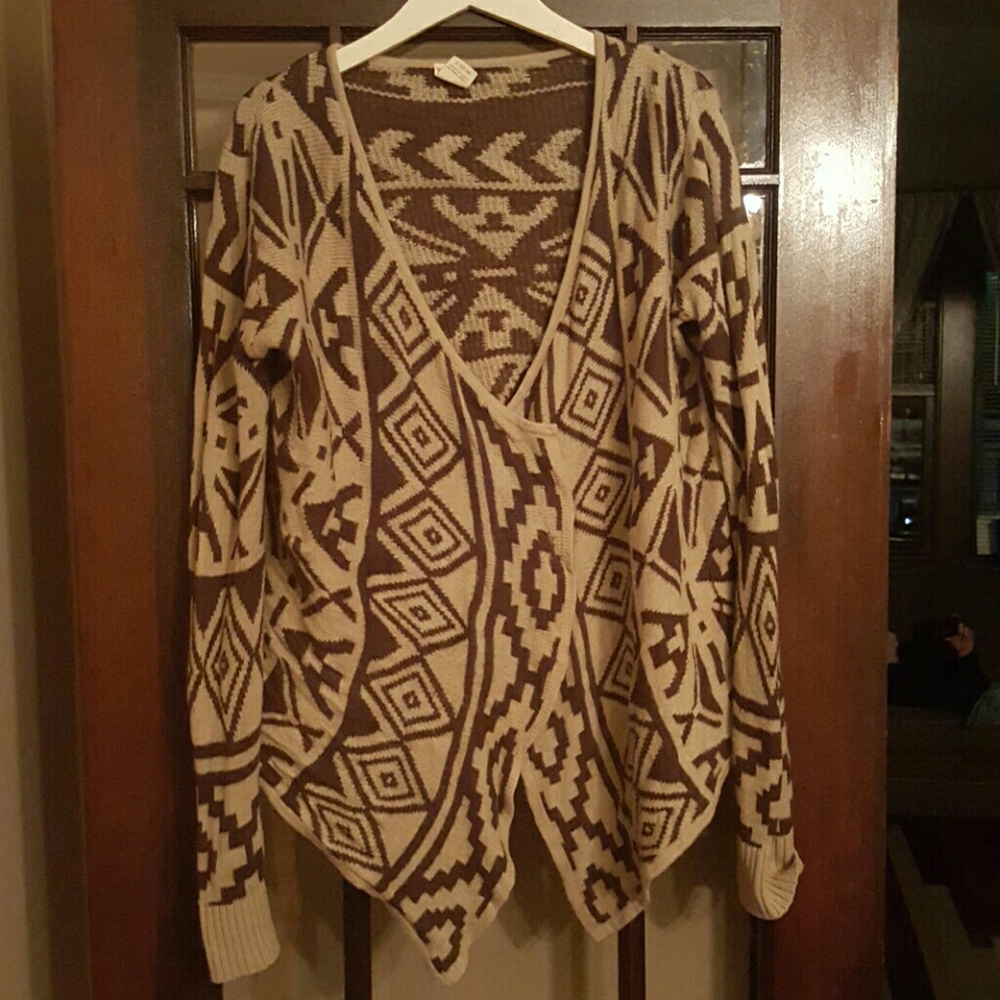 Brown & Tan Cardigan
