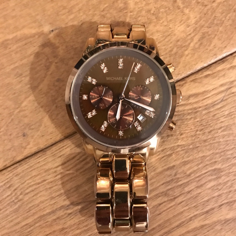 Michael Kors rose gold watch
