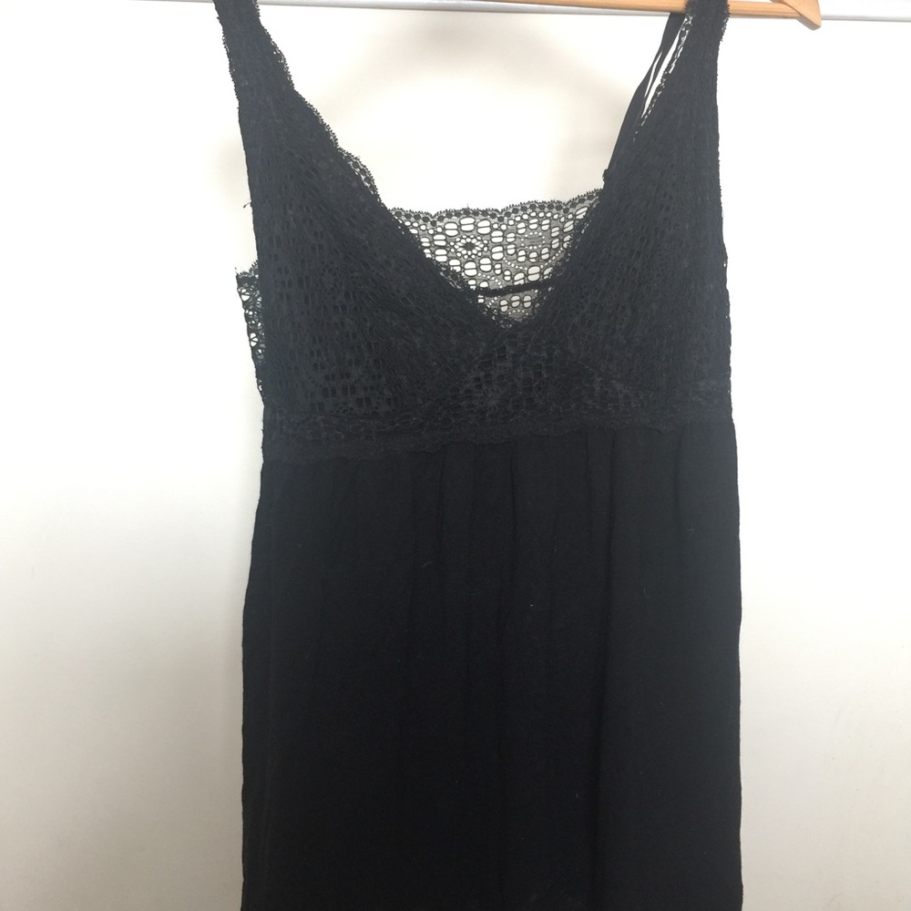 Tahari black camisole; size S