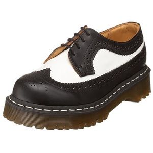 Doc Marten Black and White Wingtip Shoes. EUC!