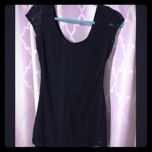 Hollister navy lace dress