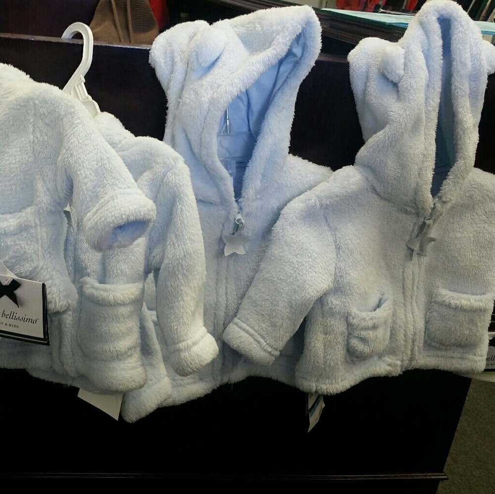 Baby's faux fur sweater