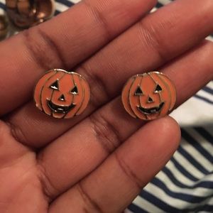 Jack o lantern earrings