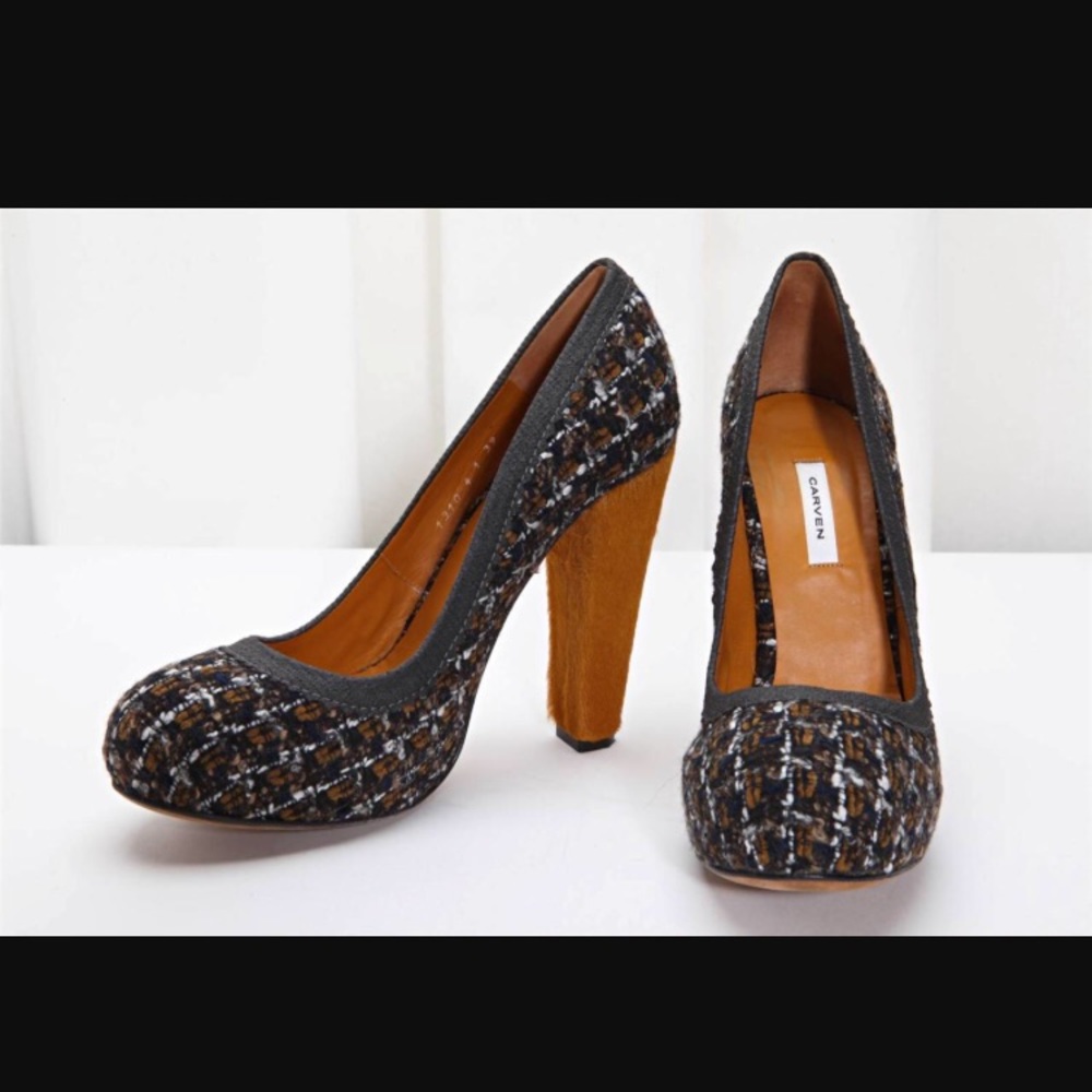Carven tweed pumps