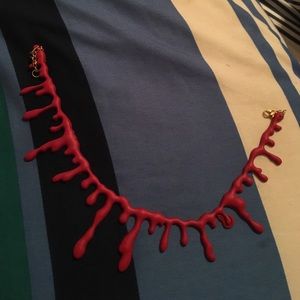 Blood drip necklace