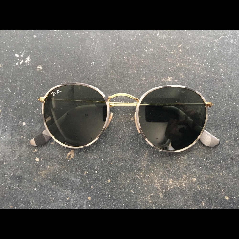 Round camo ray bans