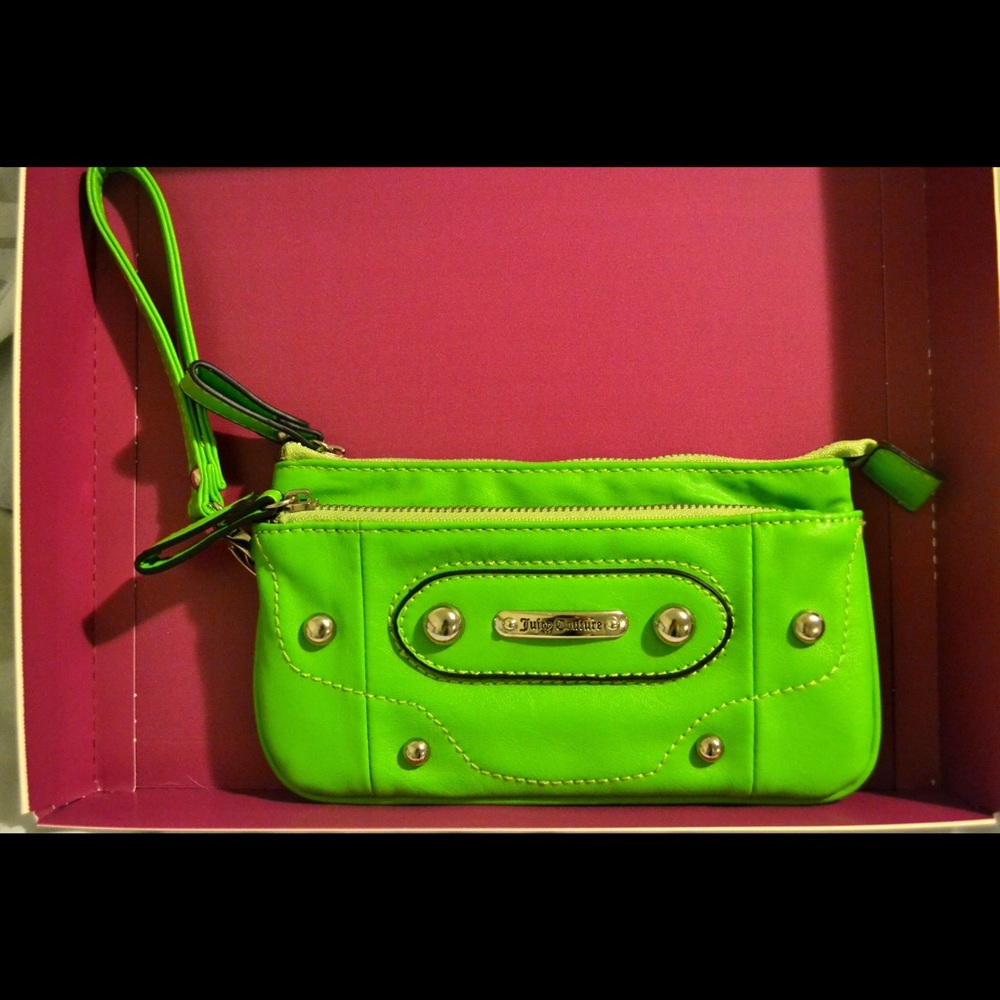 Juicy Couture Green Wristlet