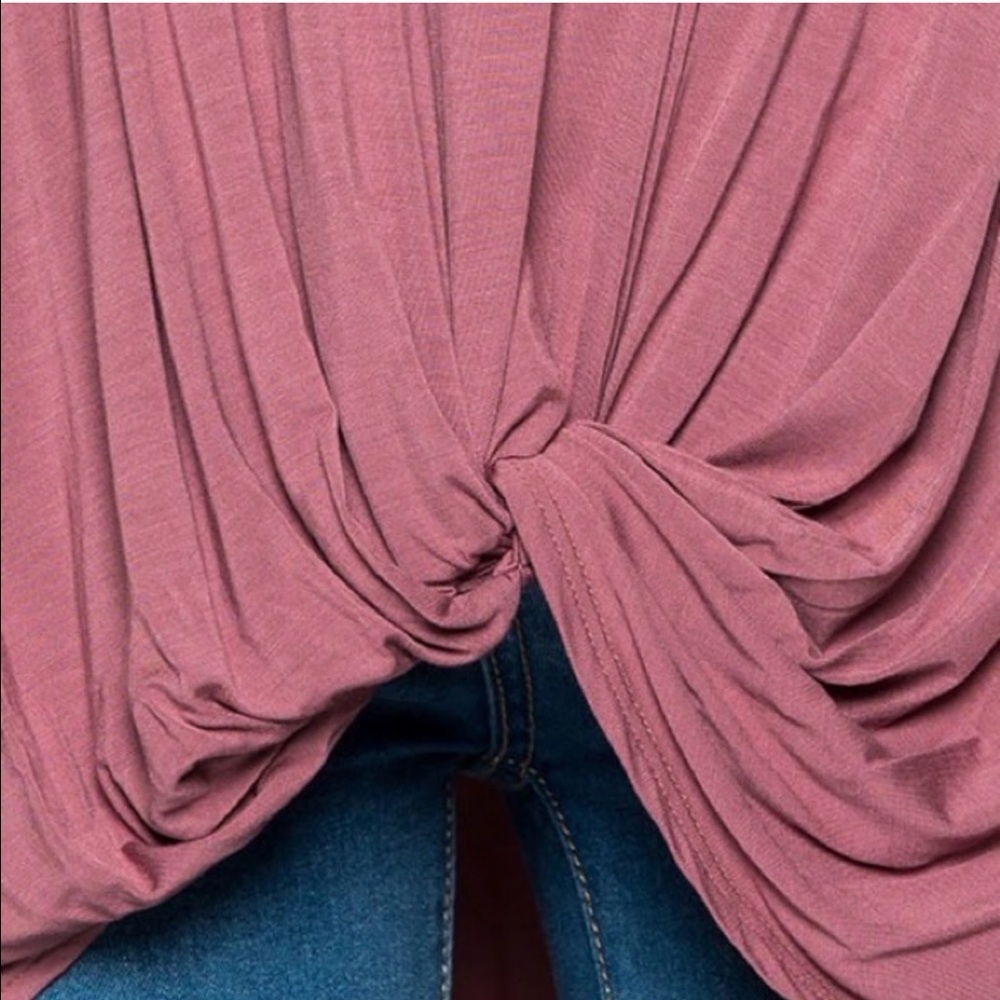 SOLD OUT!!!!Mauve Knotted Tunic - Picture 4 of 4