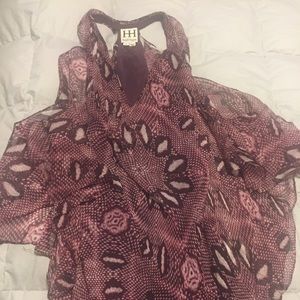 Haute Hippie cold shoulder top adorable flawless