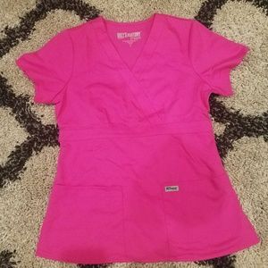 Grey's Anatomy Mock Wrap Scrub Top