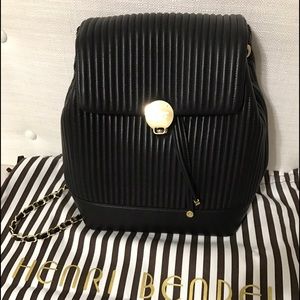 Leather Black Henri Bendel Backpack